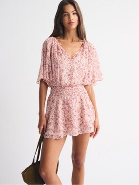 Abercrombie & Fitch Pink Floral Mini Dress